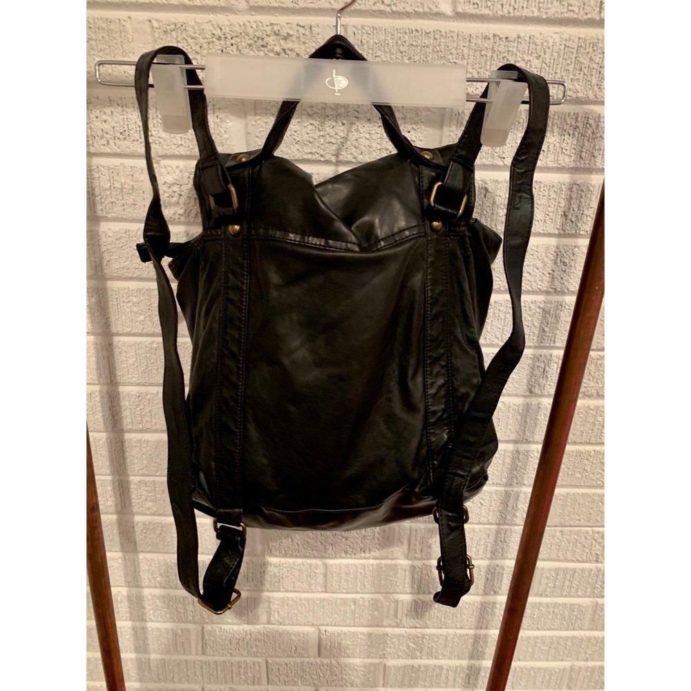 Vegan Leather Backpack - Picture 3 of 4